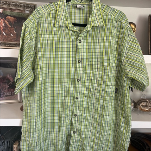 Patagonia Other - Patagonia Green Plaid Men's Button Down Shirt